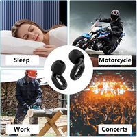 Bouchons d'Oreille en Silicone Réutilisables OEM d'Usine pour la Réduction du Bruit, Protection Auditive pour le Sommeil