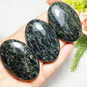 Piedra de Cuarzo Fantasma Verde para Jardín, Piedra de Palma Pulida con Patrón Floral, Gema Curativa DIY, Cristal para Manualidades y Decoración del Hogar, Venta al por Mayor - Product Image 2