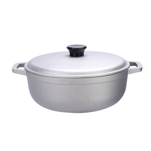 Caldero <span class=keywords><strong>Colombiano</strong></span> Tradicional Hecho a Mano de Aluminio de 2.0qt para Cocinar y Servir, Color Plateado - Product Image 2