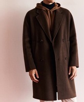 NARI Manteau en cachemire 100% pour hommes Vêtements de luxe d'hiver en tissu cachemire à double boutonnage pour l'hiver