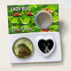 Muses Jewels Kits de perles d'huître d'eau douce naturelles de qualité AAA, forme riz 6mm, en boîte de conserve, pour collier cage de lion, coffret cadeau, bijoux DIY - Product Image 3