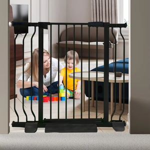 Chocchick personnalisé largeur <span class=keywords><strong>extensible</strong></span> escalier barrière métal matériel enfants Protection Portable en gros bébé barrière de sécurité avec son - Product Image 3