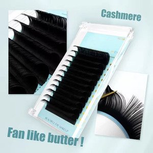 Extensiones de Pestañas de Cachemira Premium al por Mayor, Bandejas de Pestañas de Volumen, Extensiones de Pestañas de Visón de Marca Privada, GZ RTS, Pedido Mixto a Granel - Product Image 2