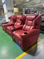 Design unique loisirs Villa salle de cinéma canapé avion de luxe 2 places maison inclinable automatique théâtre sièges à chargeur sans fil