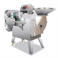 Máquina Cortadora de Vegetales Eléctrica Comercial de Acero Inoxidable, Rebanadora y Picadora de Cebolla y Repollo