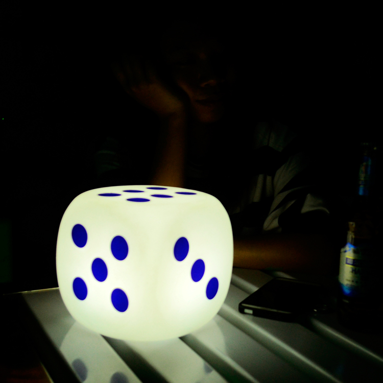 Горячая Распродажа, водонепроницаемый пластиковый СВЕТОДИОДНЫЙ стул, 40 см сидячий куб, лучшие большие светодиодные кубические игральные кости