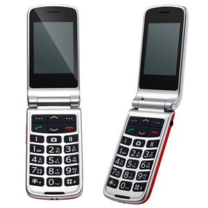 Pantalla dual de teléfono con tapa para personas mayores de 2,4 pulgadas con tarjeta SIM dual y fábrica de teléfonos móviles con menos consumo de energía con botón SOS - Product Image 4