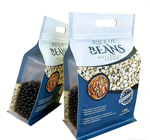 Bolsa de LDPE de Grado Alimenticio con Fondo Cuadrado, Cierre Hermético, Resistente a la Humedad, Personalizable, 1.5 kg, Reutilizable, para Empacar Frijoles, Granos y Nueces - Product Image 6