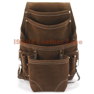 Ceinture à outils à 18 poches, de haute qualité, sac pour outils avec sangle en cuir - Product Image 2