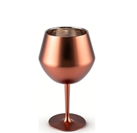 Gobelet à vin en acier inoxydable de style moderne de 14 oz avec pied amovible, verre à champagne isolé personnalisé pour les fêtes, le bureau, les mariages