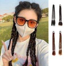 Regay Blaze capelli neri 2 pezzi di streghe Hip Hop intrecciano accessorio per capelli unico ed elegante - Product Image 1