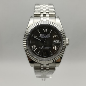 Nouvelle montre mécanique sportive avec cadran romain, design multifonction, bracelet en acier, montre pour homme d'affaires NH35 - Product Image 1