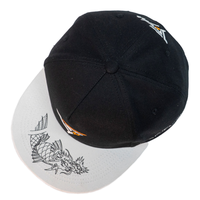 Casquette Snapback Unisexe 100% Coton à 5 Panneaux Logo Personnalisé Casquette Cyclisme Baseball Extérieur avec Motif Fruit Argyle Style Dobby pour Hommes
