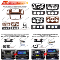 Cadre audio de voiture en gros pour TOYOTA FORTUNER/ VIGO/ HILUX 2005 et 2007-2014, cadre de panneau stéréo pour autoradio Android