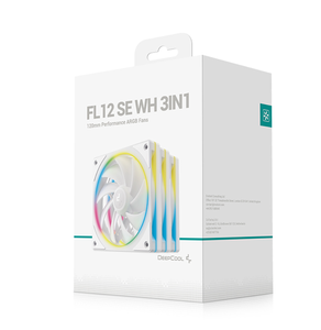 Enfriador de Aire DeepCool FL12 SE 3 en 1 Negro y Blanco, Ventiladores RGB, Ventilador de Caja de 120 mm, Refrigeración para Computadoras de Juego - Product Image 1