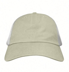 Tucker Hats Distressed Mesh 6-Panel Casquette de baseball Casquette de camionneur en coton lavé avec impression bouffante Casquette de camionneur vierge - Product Image 2