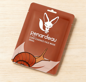 Masque facial en feuille d'escargot Renardeau OEM ODM, éclaircissant et hydratant pour la peau en 1 jour, éclaircissant, biologique, fabriqué en Corée - Product Image 1