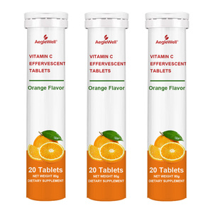 Tabletas Efervescentes de <span class=keywords><strong>Vitamina</strong></span> <span class=keywords><strong>C</strong></span> de Marca Privada Aeglewell OEM, Tabletas Efervescentes Multivitamínicas de Naranja <span class=keywords><strong>para</strong></span> el Sistema Inmunológico - Product Image 1