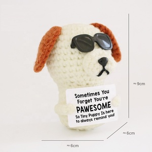 Adorno de Perro Amarillo Hecho a Mano, Tejido a Crochet, Muñeco Corgi, Ideal para Regalos Navideños y Decoración de Fiestas, Producto Acabado Más Vendido - Product Image 4
