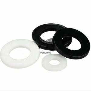 M2 M2.5 M3 M4 M5 M6 M8 M10 M12 Blanc Noir Plastique Nylon Rondelle Plate Plan Entretoise <span class=keywords><strong>Isolation</strong></span> Joint Anneau Pour Vis Boulon - Product Image 6