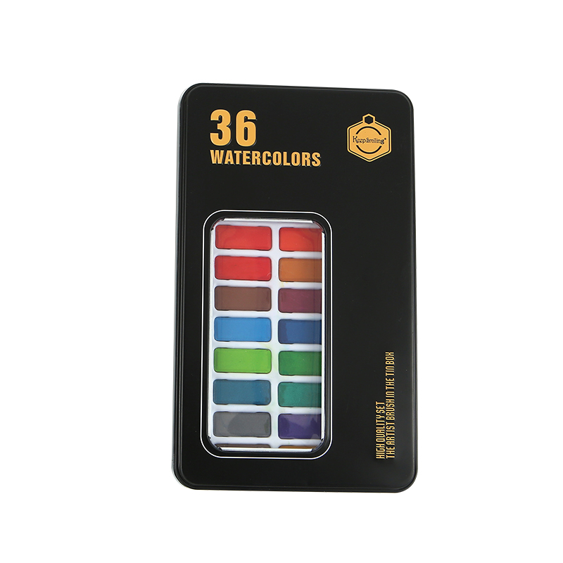 Набор сохраняющих улыбку однотонных акварельных красок 36 цветов