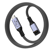 Câble de transmission de données à angle droit coudé haute vitesse PD 240W 10A USB C vers USB C câble de charge câble de charge rapide tressé en nylon
