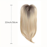 Rambut Palsu Wanita Gaya Eropa Amerika, Model Eksotis, Tahan Panas, Panjang, Keriting, Warna Ombre, Bergelombang, Berponi, Alami, Laris Manis
