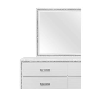 DB Almera กระจกกลิตเตอร์สีขาวหรูหราคอลเลกชันกระจกอาบน้ำ - Product Image 5