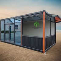 20 40 pieds préfabriqué magasin de détail conteneur restaurant moderne préfabriqué crème glacée pas cher conteneur maison