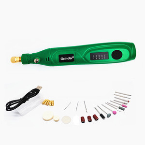 USB Mini Wiederaufladbarer Elektrischer Schleifer mit Einstellbarer Geschwindigkeit für Metallbearbeitung, Wurzelschnitzerei, Schneiden, Polieren, Mikro-Elektrobohrer - Product Image 4