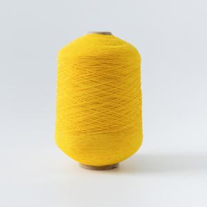 KNITJOY Fluffy Texture Dyed Pattern Rich Color Options 100# High Latex Core Spun <b>Ring</b> Spun <b>Rubber</b> Covered Yarn Socks Knitting - Product Image 1