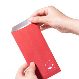 Kırmızı zarf çıkartmaları Combo Set nimet mesaj noel kartı ile özel noel kartı damgalama - Product Image 1