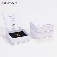 Boîte d'Emballage Personnalisée Magnétique en Carton Façon Livre pour Bijoux, Boucles d'Oreilles et Colliers, Nouveau Style