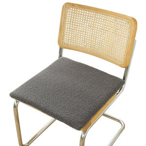 SkjQ Lambswool Square Seat Cushion Thickened Plush Solid Color <b>For</b> Office Chair Living Room <b>Bedroom</b> Study <b>Desk</b> Stool - Product Image 2