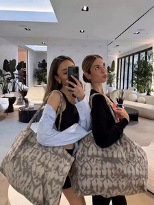 Sacs à main personnalisés en toile, sacs écologiques surdimensionnés, imperméables, tie-dye, imprimé léopard, <span class=keywords><strong>sac</strong></span> <span class=keywords><strong>de</strong></span> yoga pour femmes, <span class=keywords><strong>plage</strong></span>, extérieur - Product Image 4