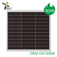 Panneau solaire monocristallin 30W 50W 100W 150W 200W 250W 300W 12V 18V Grade A Module PV TUV pour la maison