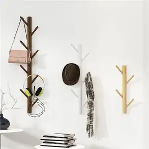 High Level Tree Shaped Clothes Hanger Home Garment Hat Hanging Rack For Living Room Wooden Coat Drying Racks Para Ropa Stands