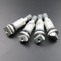 Kit de réparation de valve de capteur TPMS pour surveillance de la pression des pneus, valve TPMS noire