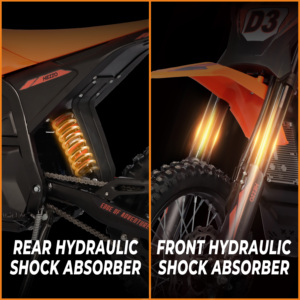 High Performance Motorcycle Lithium Battery Motocross Dirt Lightweight Design 60V3500W 150kg Load 60KM/H - Product Image 5