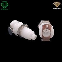 Raccord rapide CPC en plastique 1/16 pour tuyau, à montage sur panneau, avec raccord cannelé pour tube, pour eau, fluide, gaz