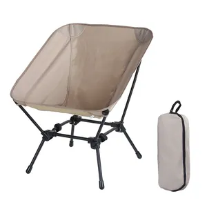 Factory Cheep Steel Frame Small Collapsible Portable Chair Foldable Fishing Picnic Beach Moon Camping Chair