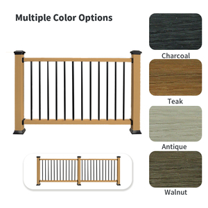 Ringhiera WPC di Alta Qualità per Balconi e Scale da Giardino con Balaustra in Alluminio, Produzione Cinese - Product Image 1