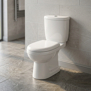 <b>Back</b> To Wall Two Piece Ceramic Sanitary Ware WC Water Closet Floor Mounted Bathroom Toilet - Product Image 1