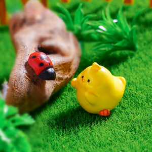 Nuevo creativo lindo pollito Micro paisaje Decoración Accesorios pequeños adornos artesanías de resina personalizadas - Product Image 4