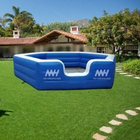 Barrière de sécurité gonflable en PVC de haute qualité pour enfants, clôture de jeu de jardin, barrière anti-choc pour aire de jeux, motif de dessin animé personnalisé