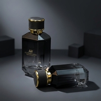Nouveau design – Flacon de parfum carré personnalisable en verre dégradé avec bouchon pompe, capacités 30 ml, 50 ml, 100 ml, pulvérisateur scellé imprimé