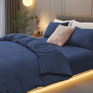 Ensemble de housse de couette en microfibre 100% polyester - Tissage moderne - 3 pièces - Taille King - Literie avec un nombre de fils de 300tc - Product Image 2