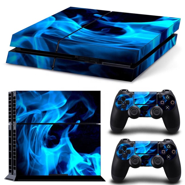 Skull Design PVC Skin Sticker for PS4 Slim Console and Controllers Stickers for ps4 Slim Skin Sticker Control for ps4 Used