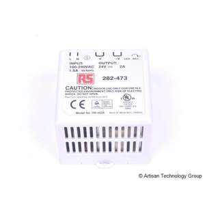 オリジナル供給 <span class=keywords><strong>DR</strong></span>-4524 45W シングル出力 アルミニウム DIN レール電源 - Product Image 1