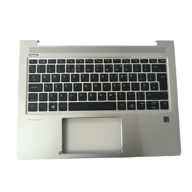 L44548-031 Keyboard Hand Rest for HP Probook 430 435 G6 G7 Backlit UK Keyboard Silver Laptop Parts